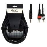 Alpha Audio Basic Y-Cable 1x 3,5 mm Stereo Jack - 2x Cinch 3m