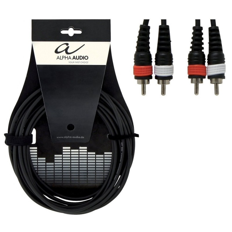 Alpha Audio Basic Twin 2x Cinch - 2x Cinch 6m