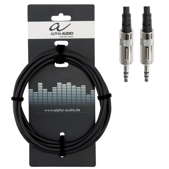 Alpha Audio Pro Line kabel Jack 3,5 mm  stereo - Jack 3,5 mm  stereo, 1,5m