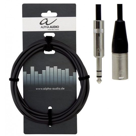 Alpha Audio Pro Line 1x 6,3 mm Stereo - 1x XLR (m) 3m