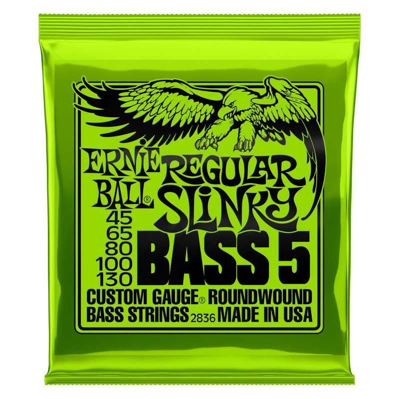 Ernie Ball EB2836 - Regular Slinky 5-string Bass Nickel Wound .045 - .130