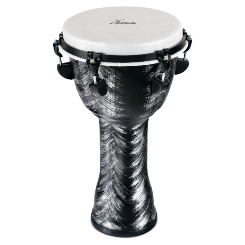 Proline Djembe laditelné 10“ – barva černo-stříbrná