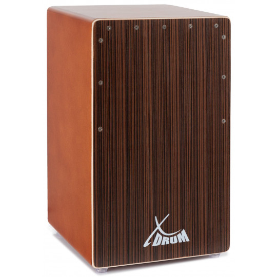 XDrum Cajon Primero Bass Port Cocoa Brown / Ebony s obalem