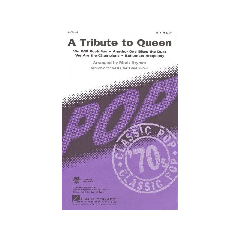 A Tribute to Queen - SATB + piano chords