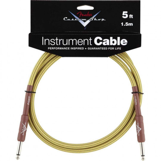 Fender Custom Shop Cable 5' Tweed nástrojový kabel 1,5 m