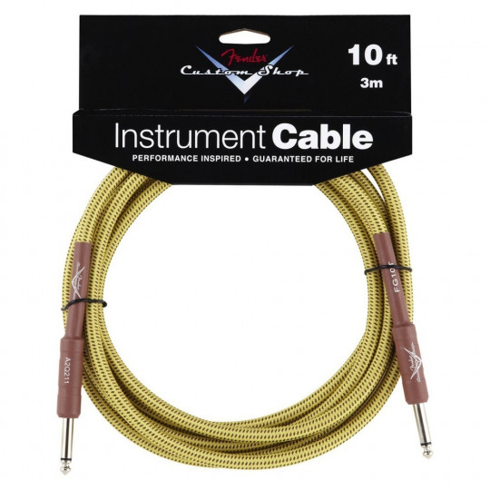 Fender Custom Shop Cable 10' Tweed nástrojový kabel 3 m