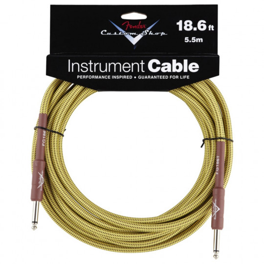 Fender Custom Shop Cable 18.6 Tweed nástrojový kabel 5,5 m