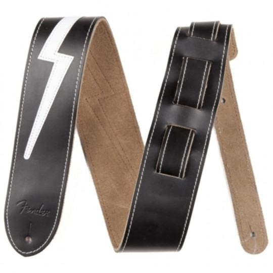 Fender Strap Leather Lightning Bolt kožený kytarový popruh