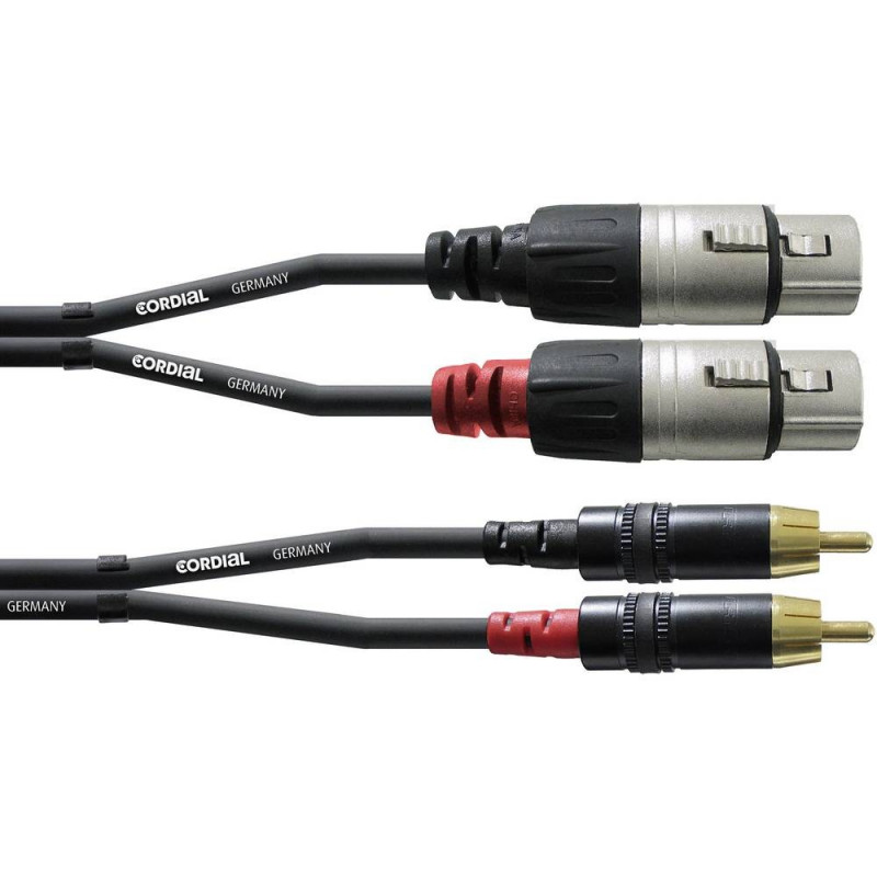 Cordial CFU 1,5 MC kabel XLR - RCA 1,5m