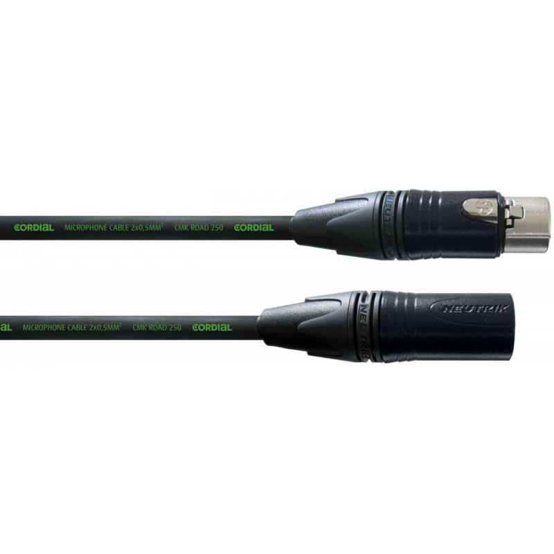 Cordial CRM 7,5 FM-Black mikrofonní kabel 7,5 m