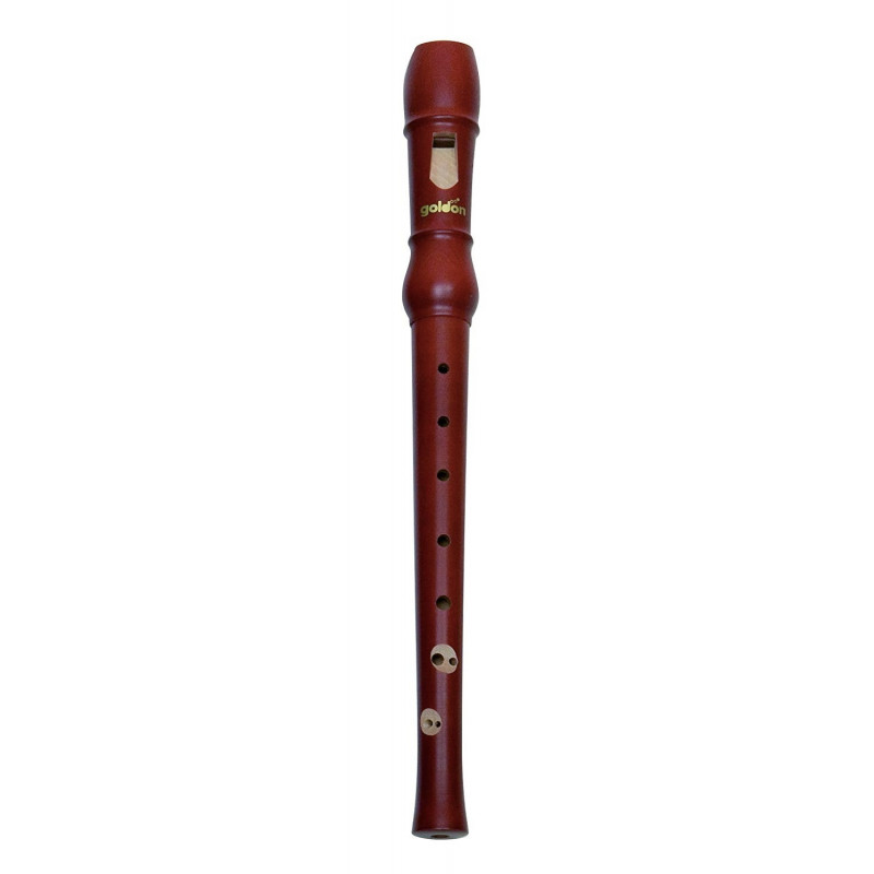 GOLDON - sopránová zobcová flétna dřevěná - typ barokní, barva hnědá (42056)