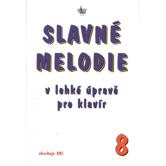 Slavné melodie 8 v lehké úpravě pro klavír + CD