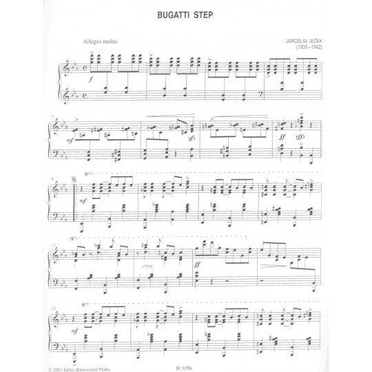 Bugatti Step piano solo - Jaroslav Ježek