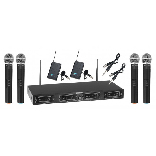 McGrey UHF 2V2I - 4 kanálový bezdrátový SET3