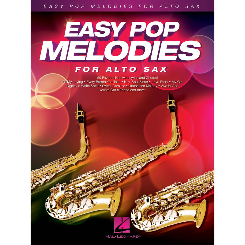 EASY POP MELODIES for Alto Sax / 50 populární hitů pro altový saxofon