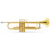 Trumpeta v Bb ladění, nelakovaná, vyrobeno z mosazi, Ø ozvučníku: 124 mm, ventily z nerezové oceli, otvor L 11,8 mm, včetně odlehčeného pouzdra.