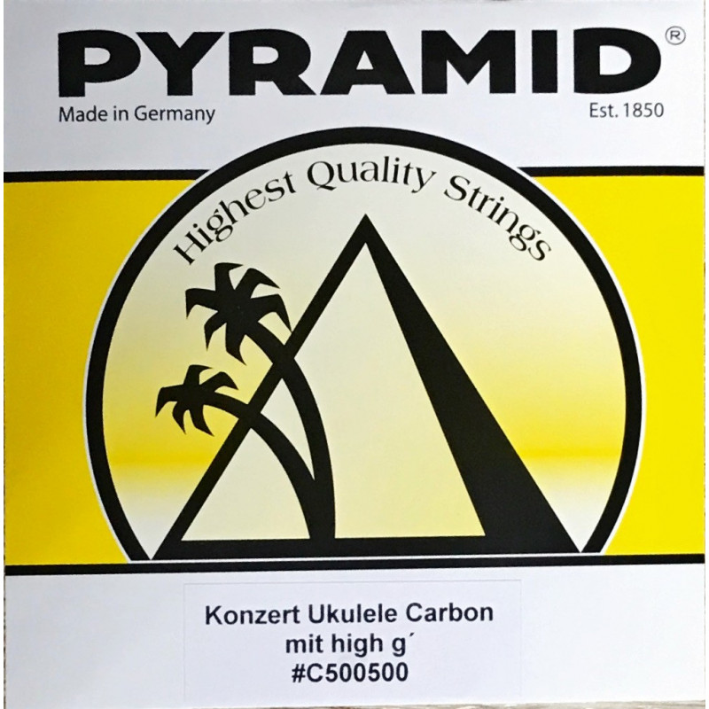 Pyramid struny na koncertní ukulele nylon carbon