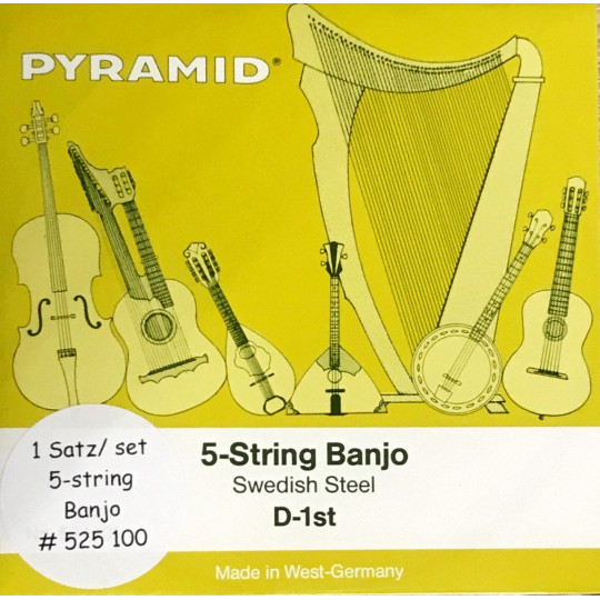 Pyramid struny na 5 str. banjo Swedish Steel