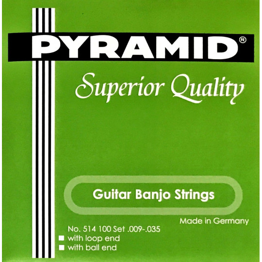 Pyramid struny na 6 strunné banjo, ball end