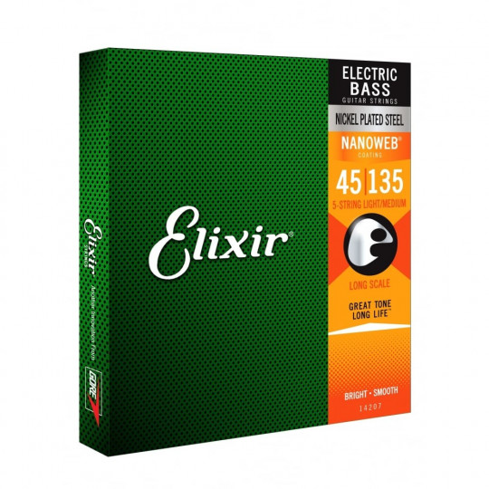 ELIXIR el. bass-5 45 - 135 struny na baskytaru