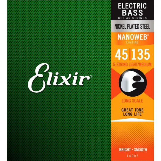 Elixir 14207 NanoWeb 5-string 45-135