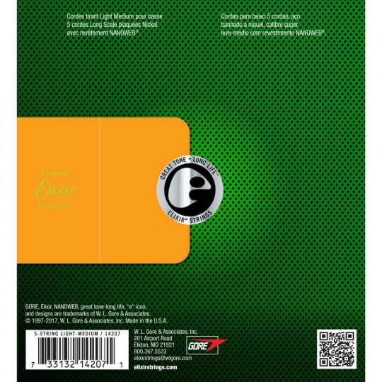 ELIXIR el. bass-5 45 - 135 struny na baskytaru