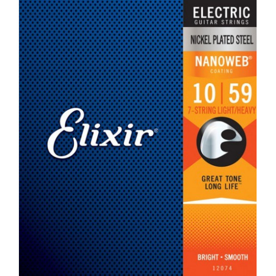 Elixir 12074 7-string Nanoweb 10-59