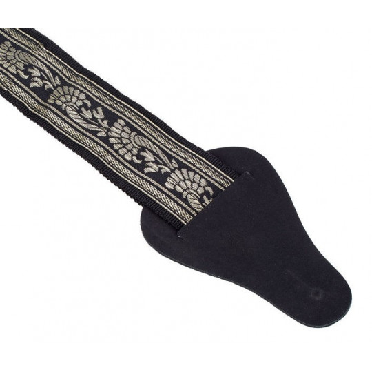 AW kytarový řemen Black & Gold