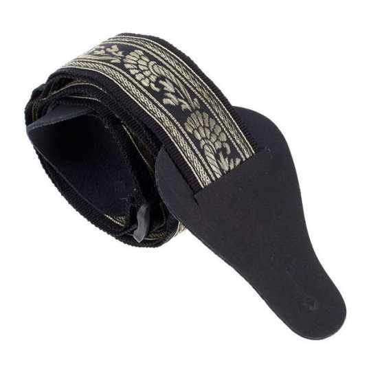 AW kytarový řemen Black & Gold