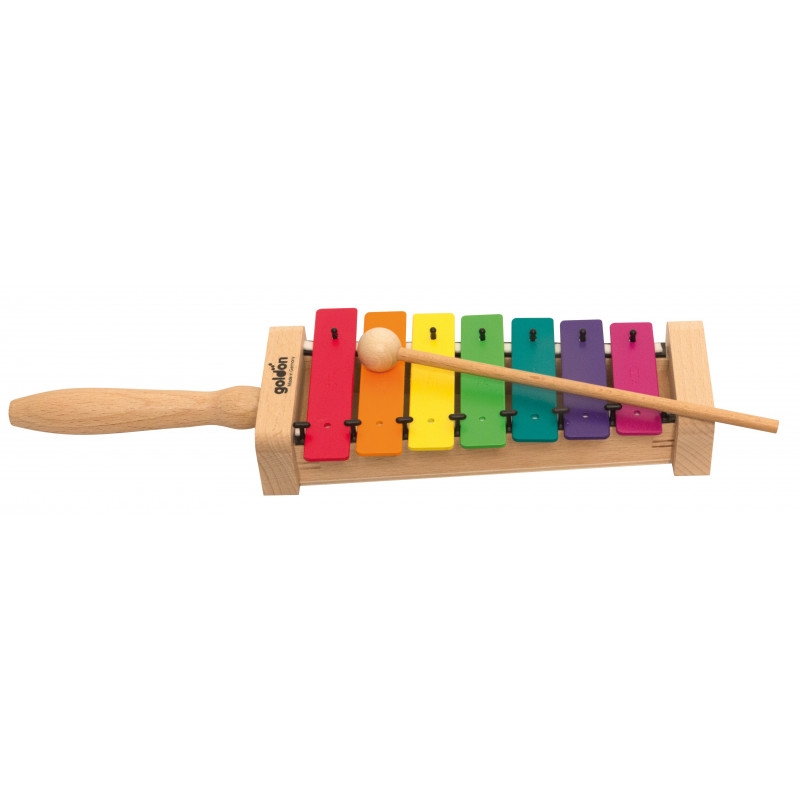 Goldon diatonický metalofon v barvách Boomwhackers 7 kamenů