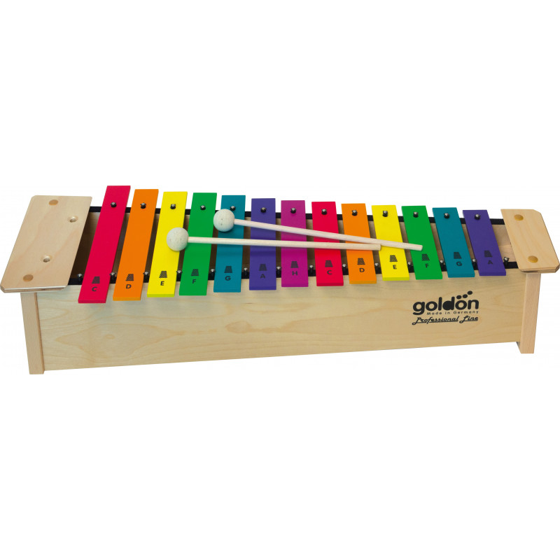 Goldon sopránový metalofon v barvách Boomwhackers 16 kamenů Goldon sopránový metalofon v barvách Boomwhackers 16 kamenů