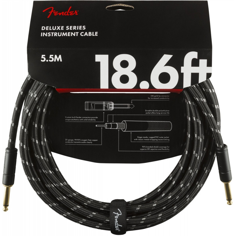 Fender Deluxe series instrument cable 18,6ft