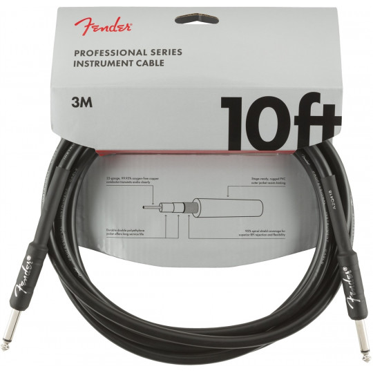 Fender Professional series instrument cable straight 10ft