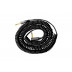 Vintage Coiled Cable. Klasický spirálový kabel 9 m, černý.