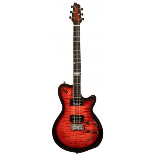 Godin LGXT SA Cognac Burst Flame AA