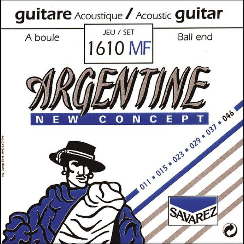 Savarez struny pro akustickou kytaru Argentine 1610MF s kuličkou