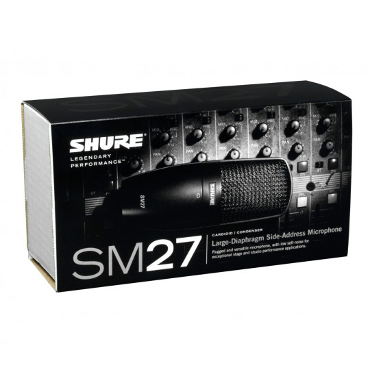 SHURE SM27-LC - studiový kondenz.kardioid.mikrofon,závěs