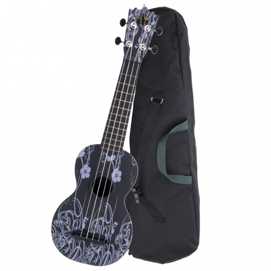 Proline Ukulele ABS plast Sopran - Black Beauty