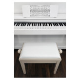 Proline klavírní stolička - bílý mat
