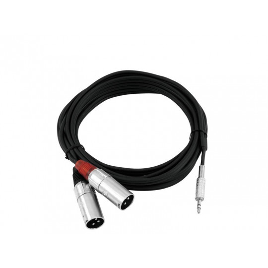 Kabel AC40-30 Jack 3,5 stereo - 2x XLR samec, 3 m