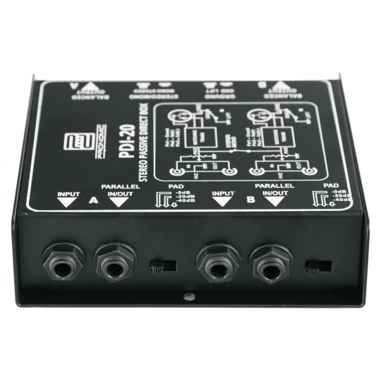 Pronomic PDI-20 passive Stereo-DI-Box