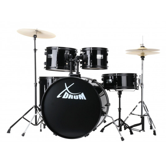 XDrum Rookie 22&quot; Fusion Drum Kit Complete Set Black