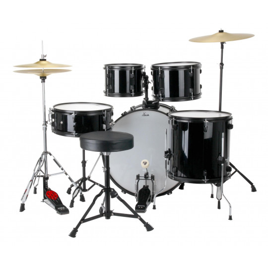 XDrum Rookie 22&quot; Fusion Drum Kit Complete Set Black