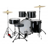 XDrum Rookie 22" Fusion Drum Kit Complete Set Black