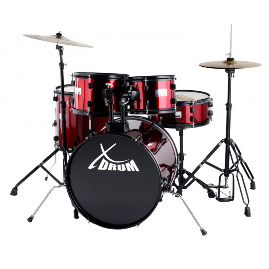 XDrum Rookie 20" Studio Set Ruby Red