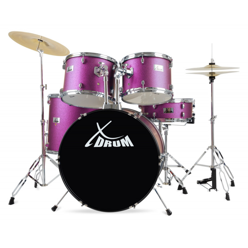 XDrum Semi 22" Standard Set Satin Purple Sparkle