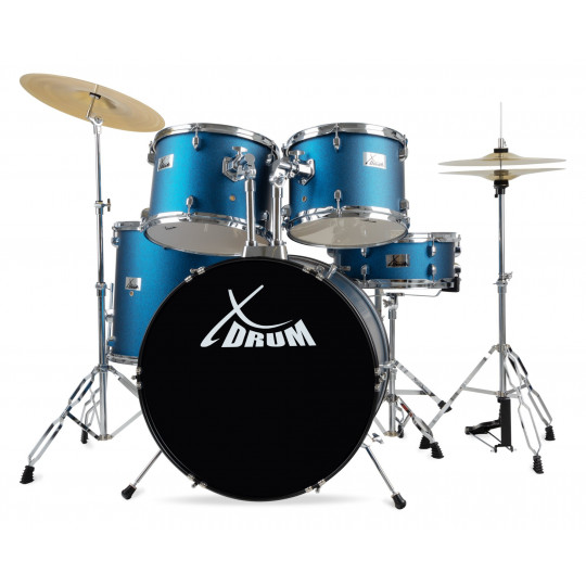 XDrum Semi 22&quot; Standard Set Satin Blue Sparkle