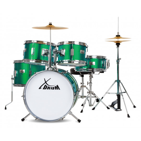 XDrum Junior Pro Emerald Green Sparkle dětská bicí sada