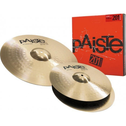 PAISTE 201 Bronze set 14” hi-hat, 18” crash