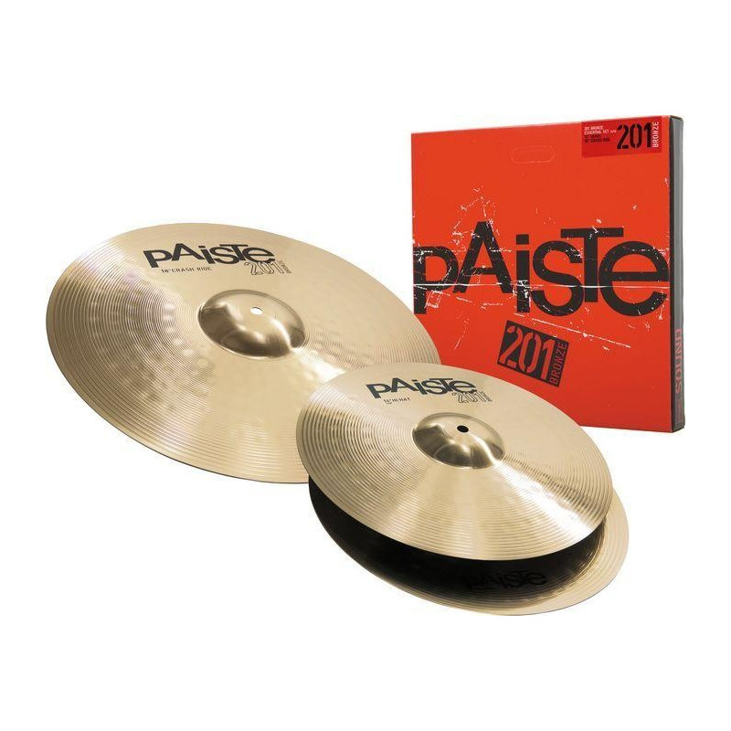 PAISTE 201 Bronze set 14” hi-hat, 18” crash